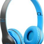 Wireless p47 Bluetooth Headphones 5.0+EDR with Play Button - Blue