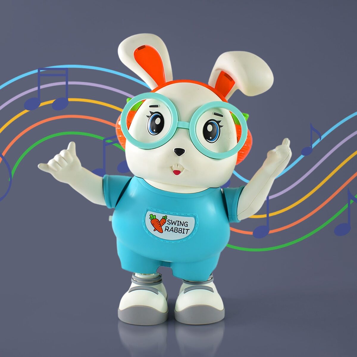 Electroplay Swing Rabbit Musical Dancing Toy Ã¢â‚¬â€œ Interactive Bunny with Lights, Sounds (1 Pc / Battery Not Included) - Image 4