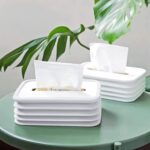 Simple Silicone Tissue Holder â€“ Cube/Cylinder Tissue Box for Bathroom, Office, Car & Bedroom - Image 3