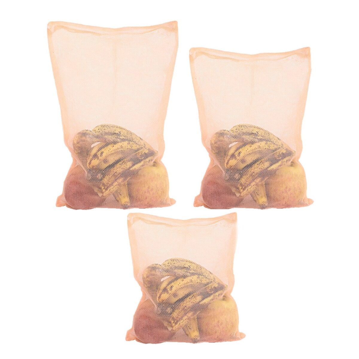 Fridge Bags for Fruits and Vegetables with Zip Net (Multicolour) - Image 1
