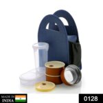 Steel Lunch Box Set (4 pcs, Black) - Image 2