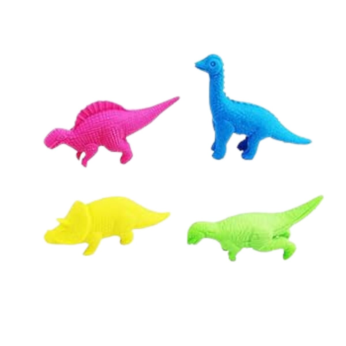 Small Dinosaur Shaped Erasers (4 Pc): Animal Erasers for Kids (School Supplies) - Image 1
