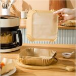 Square Air Fryer Disposable Paper Liner  (50 Pcs Set / 160mmx45mm) - Image 3