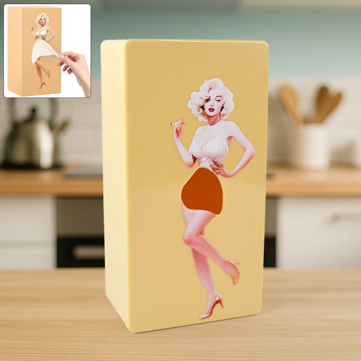 Plastic Creative Tissue Dispenser Box (1 Pc) - Image 1