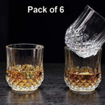 Heavy unbreakable Stylish look fully Transparent Glasses Set 250 ml (6pcs) - Image 3
