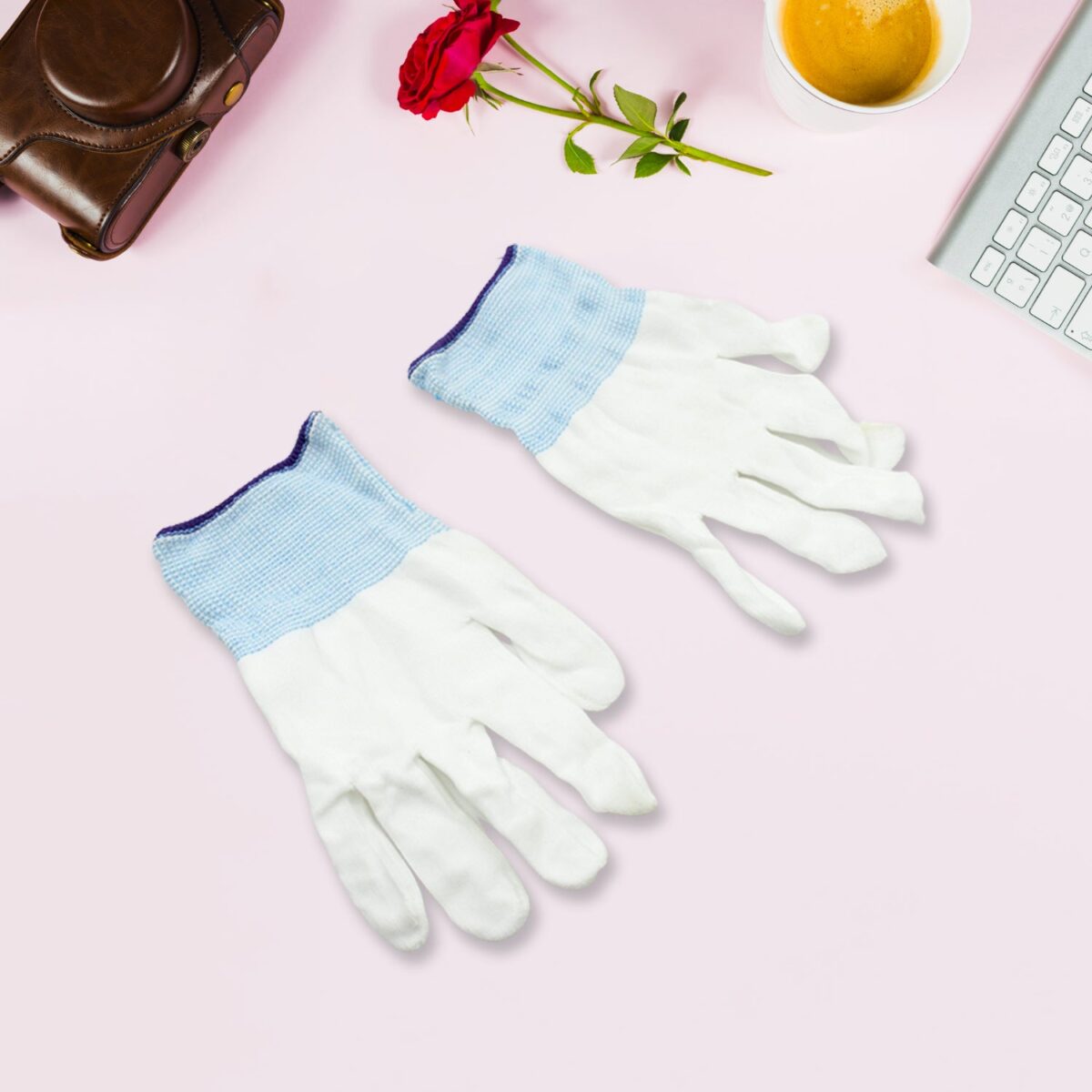 Small 1 Pair Cut Resistant Gloves Anti Cut Gloves Heat Resistant, Nylon Gloves, Kint Safety Work Gloves High Performance Protection. - Image 2