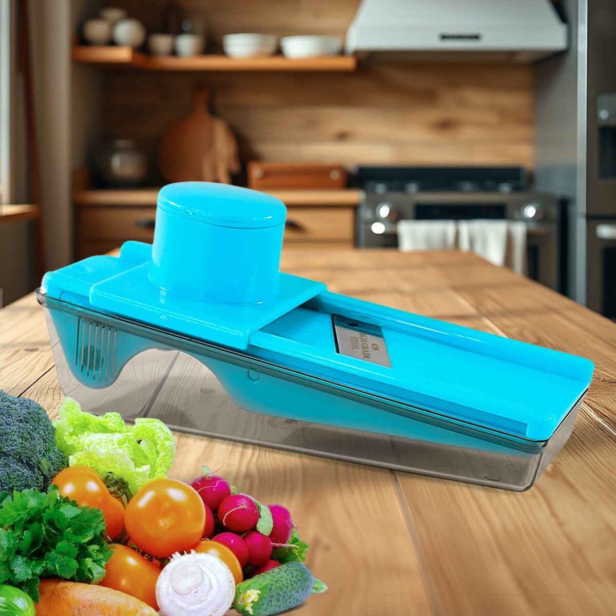 2-in-1 Multipurpose Vegetable & Dry Fruit Slicer (1 Pc) - Image 1