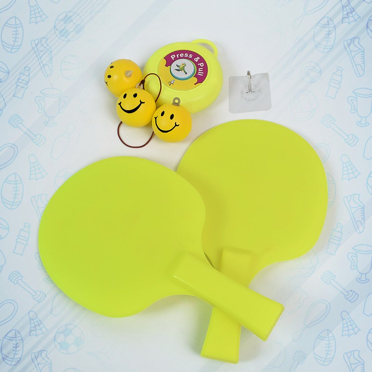 Hanging Table Tennis Trainer Set with Three Ball (1 Set) - Image 1