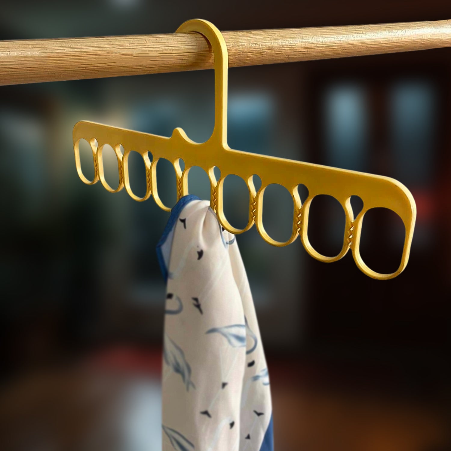 01_0d9c32b9-f85a-49e6-9a95-83c6c966858b.jpg 9-Hole Clothes Hangers Organizer Multifunction Hanger (1 Pc) - Image 1