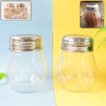 Apex Oregano & Chilli Flakes Dispenser Set â€“ 2 Pcs Plastic Spice Shaker with Stainless Steel Lid