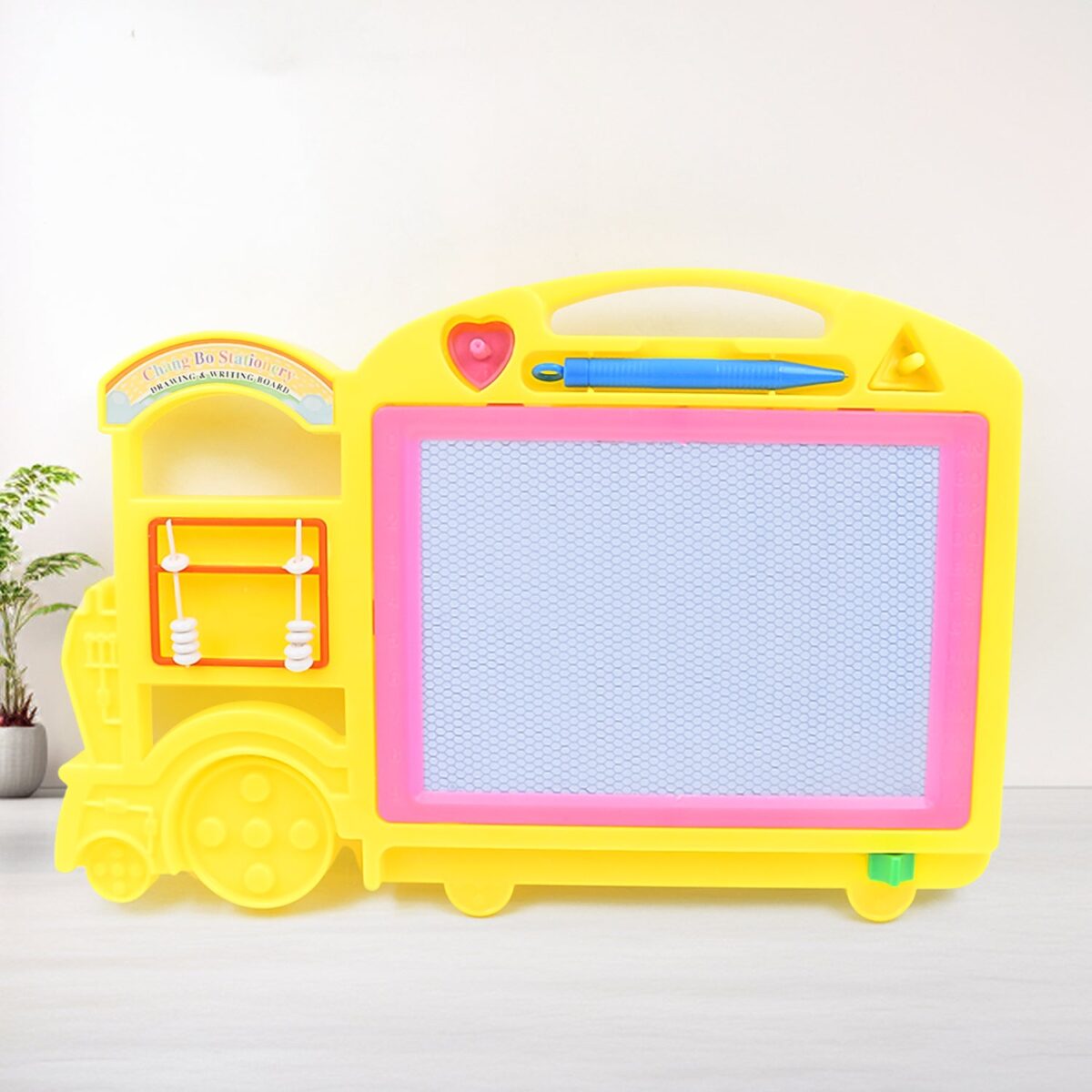 Bus Shape Drawing & Writing Slate Board for Kids (1 pc / 32 Ãƒâ€” 21 Cm) - Image 5
