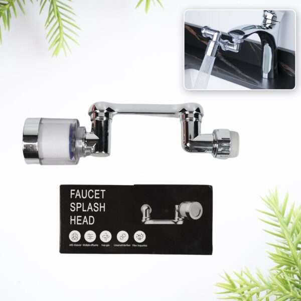 Rotating Splash Filter Faucet Sprayer Head Double O-ring Design For Bathroom Kitchen
