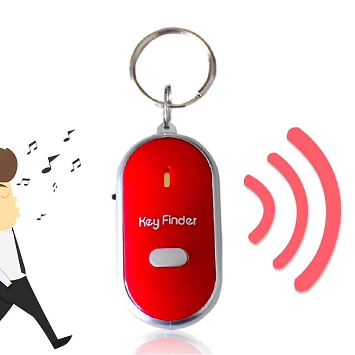 Key Finder Anti Key Lost Key Chain Whistle Induction (1 Pc) - Image 1