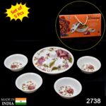 5 Pc Pudding Set used as a cutlery set for serving food purposes and sweet dishes and all in all kinds of household and official places etc. - Image 2