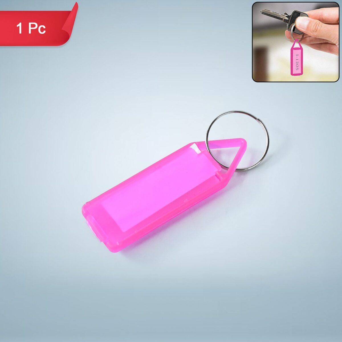 1 Pc Keychain Tag Label Used For Decorative Purpose On Keys And All - Image 1