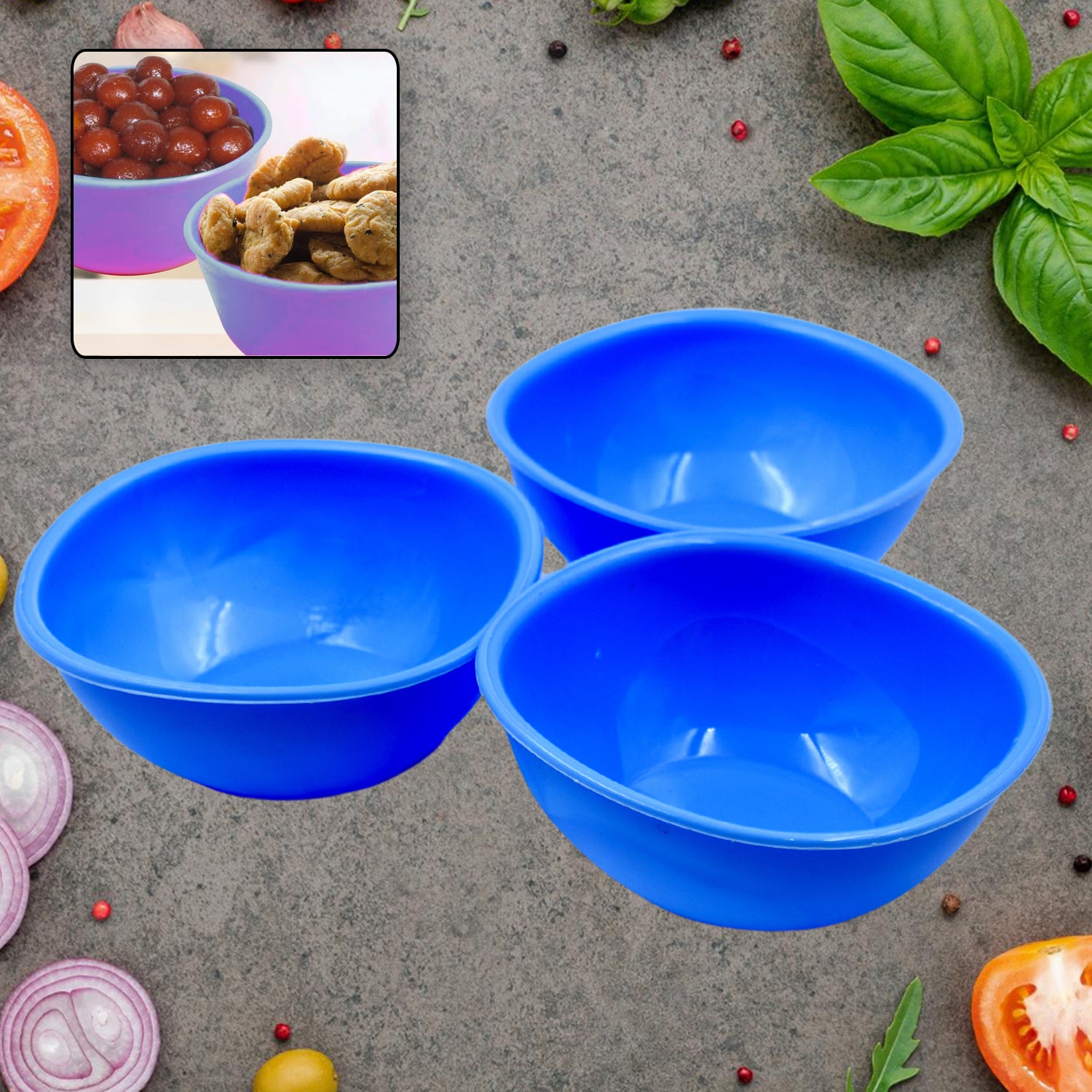 01_1d6533d5-d019-4fef-a60f-1c55ce11178e.jpg BPA Free Plastic Bowl Set for Cereal, Salad, Rice, Soup, Pasta, Snack Bowl, Microwave Safe, Dishwasher Safe (3 Pcs Set) - Image 1