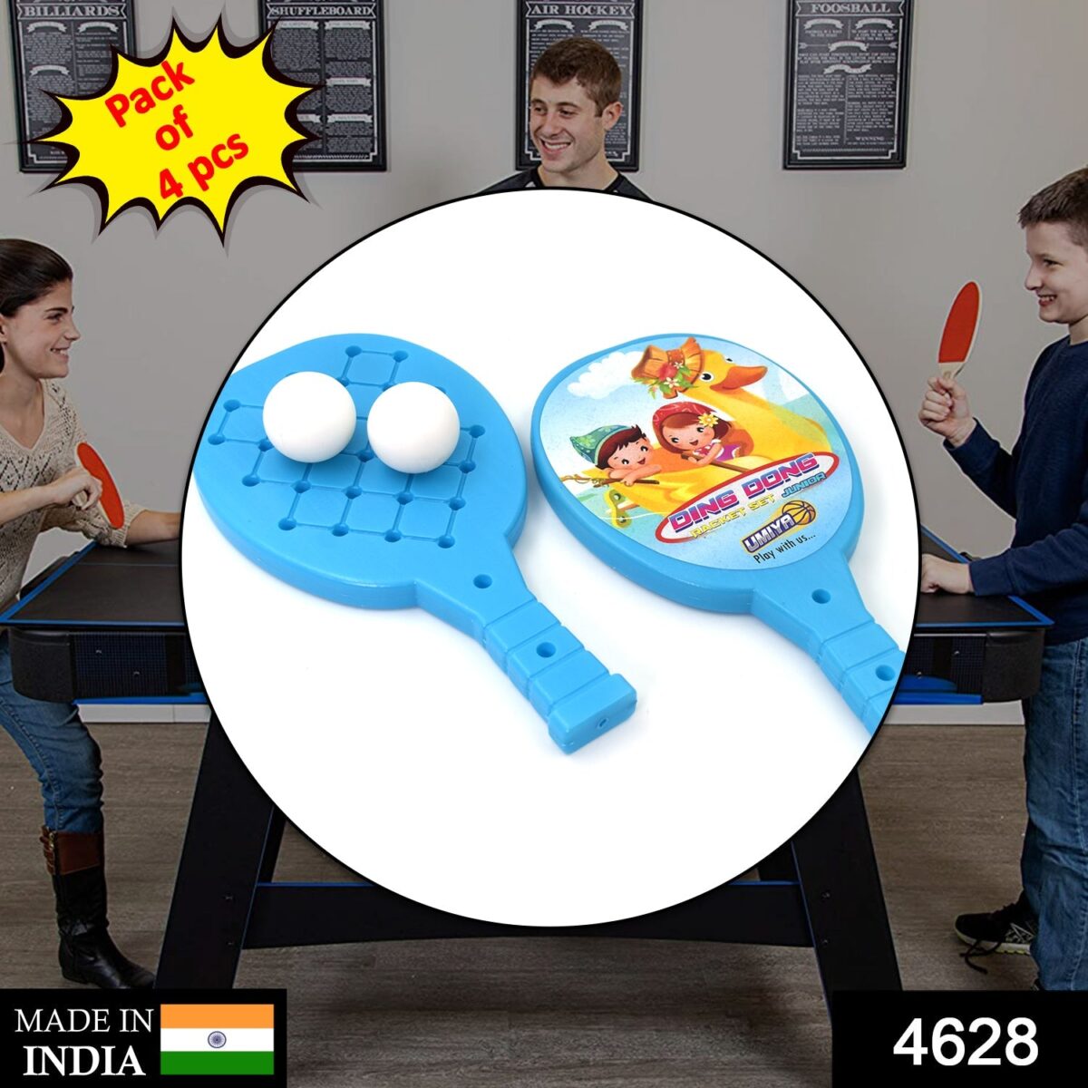 Racket Set with Ball for Kids Plastic Table Tennis Set for Kids - Image 2