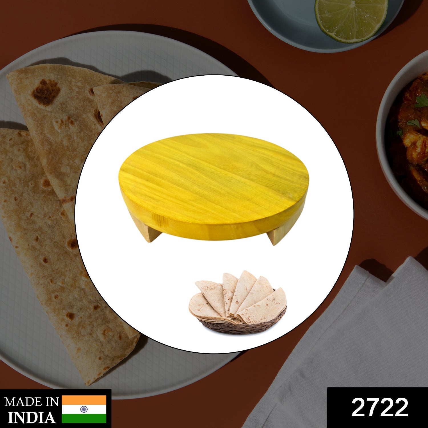 01_239ee563-cc16-45cd-b118-c97675ba69fb.jpg W Round Roti Maker widely used by women in household kitchen for making tortillas and parathas etc. with the help of this equipment easily and fast. - Image 2