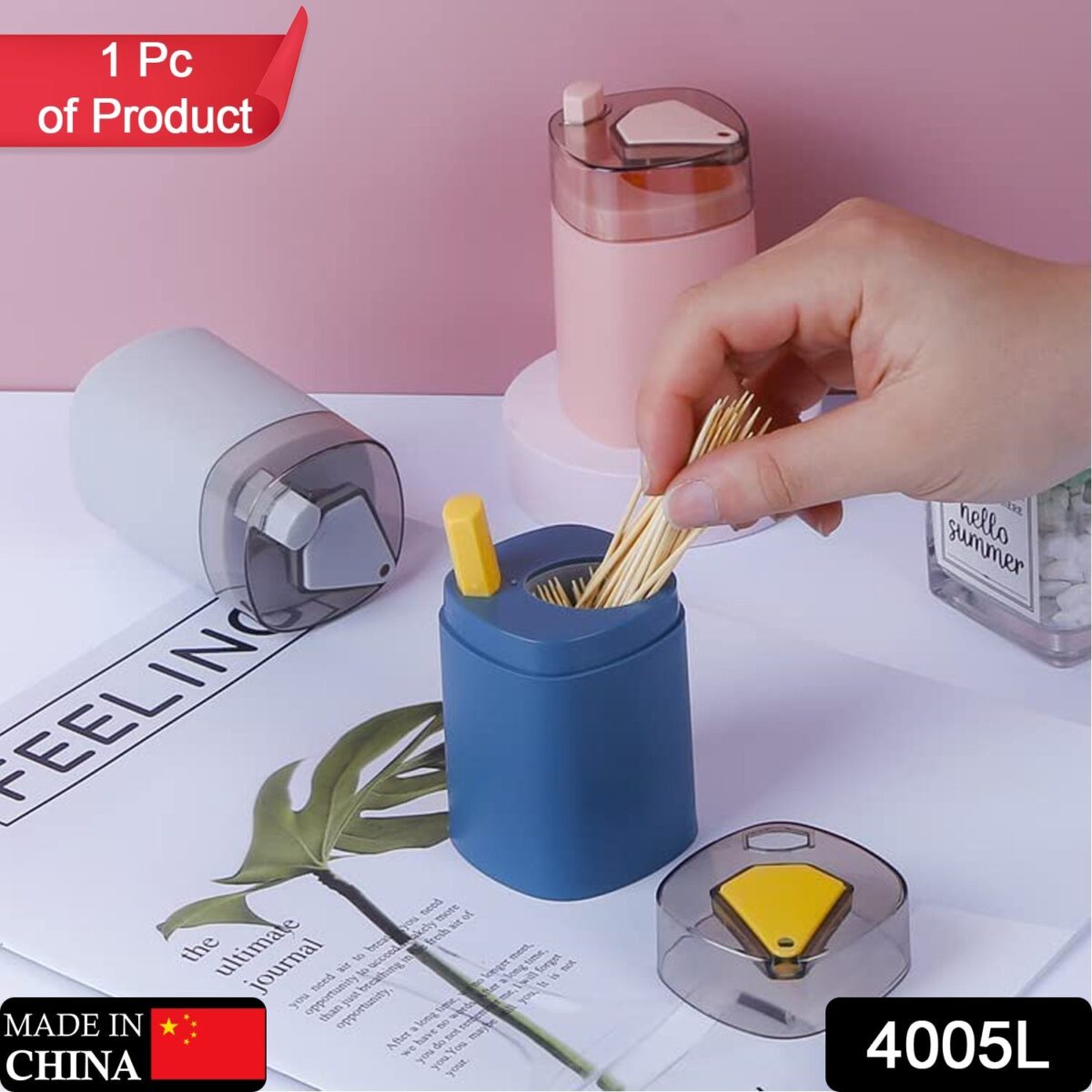 Pop-Up Automatic Toothpick Dispenser Ã¢â‚¬â€œ Safe & Novel Storage Container - Image 2