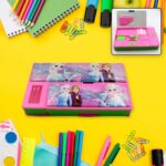 Multi Purpose Gadget Jumbo Pencil Box Compass With Calculator Jumbo 2 Side Slot Geometry Box Compass Use School , Traveling & Studio - Image 6