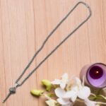Silver Chain With Gada Pendant / Locket (1 Pc) - Image 5