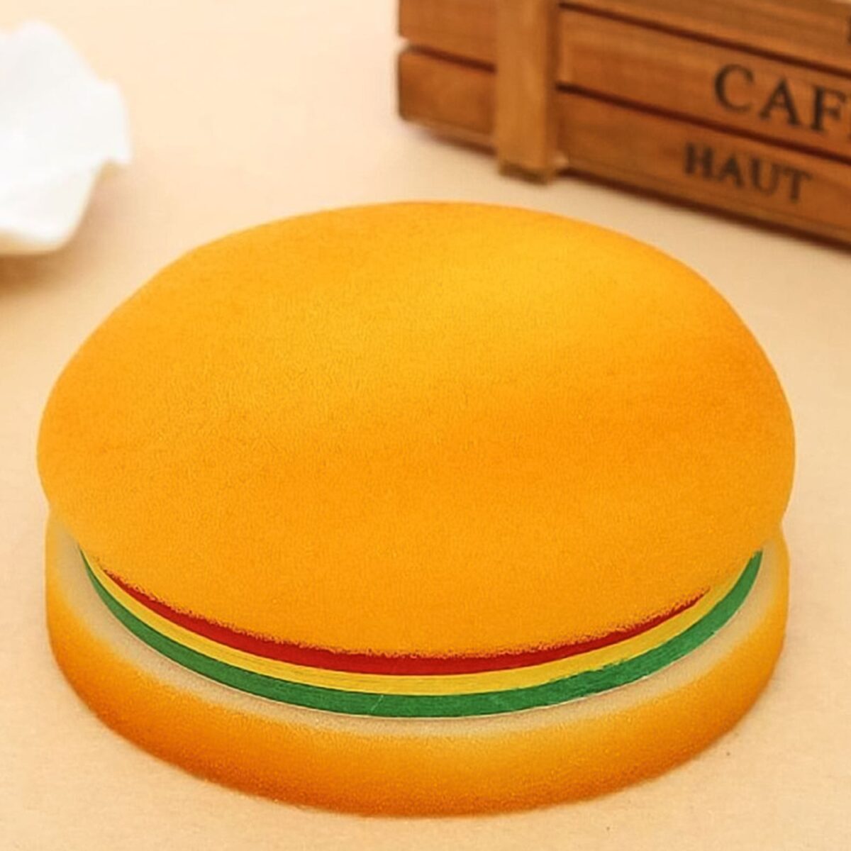 Burger Shaped Note  /  Sticky Notes  /  Memo Notes, Unique Mini Notes (Multicolor) - Image 1