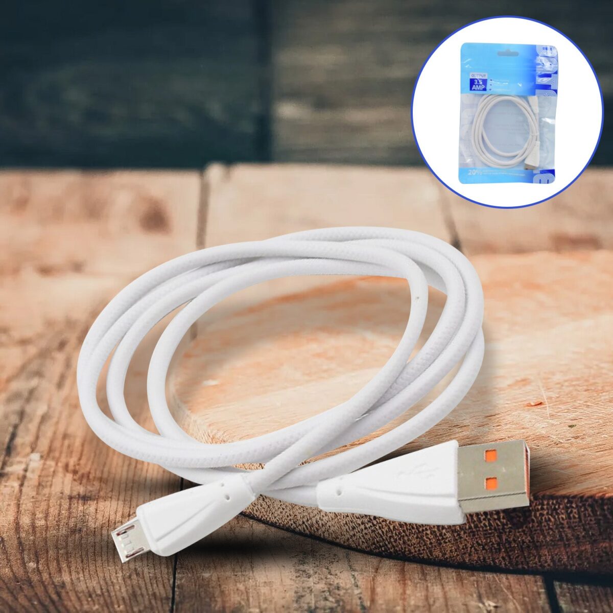 Fast Charging For Android & Data Transfer, Long Micro Cable (950 mm) - Image 1