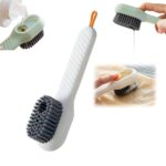 Multifunctional Scrubbing Brush with Liquid / Soap Dispenser, Cleaning Brush with Liquid / Soap Dispenser, Shoe Brush for Cleaning, Cloth Cleaning Brush with HandleÂ Liquid Shoe Brush For Shoe Clothes (1 Pc)