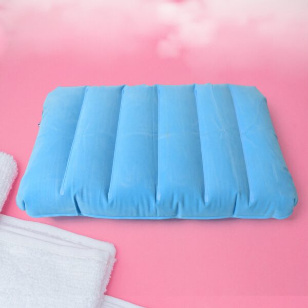 Inflatable Camping Pillows, Travelling Air Pillow Soft Comfortable Air Inflatable Travel PillowÂ  (48Ã—30 Cm / 1 pc)