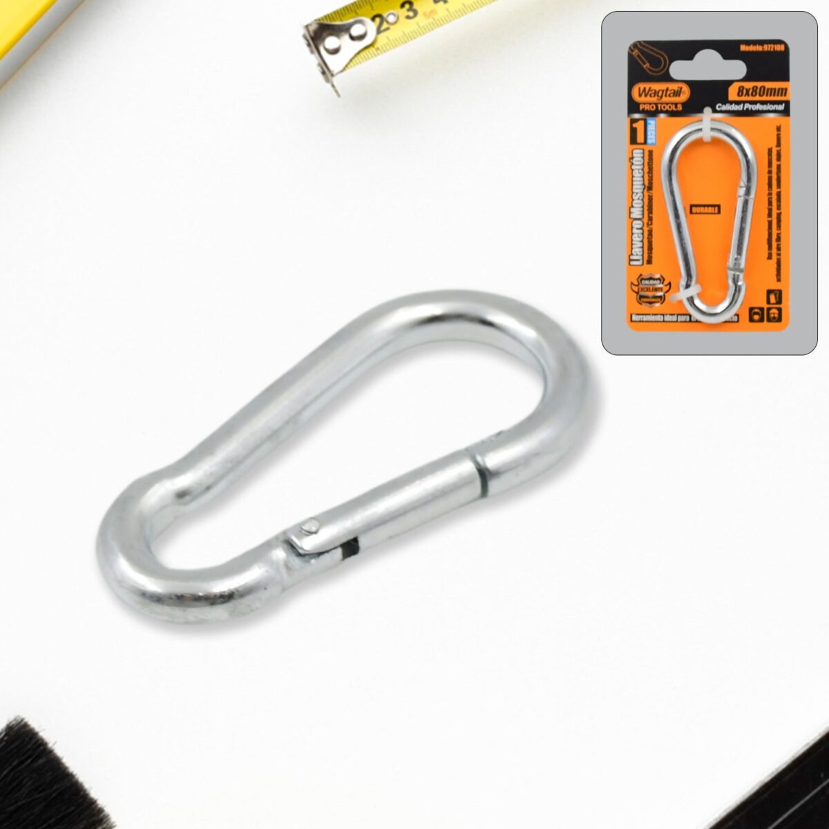 Stainless Steel Snap Hook (8Ãƒâ€”80 MM / 1 Pc) - Image 5