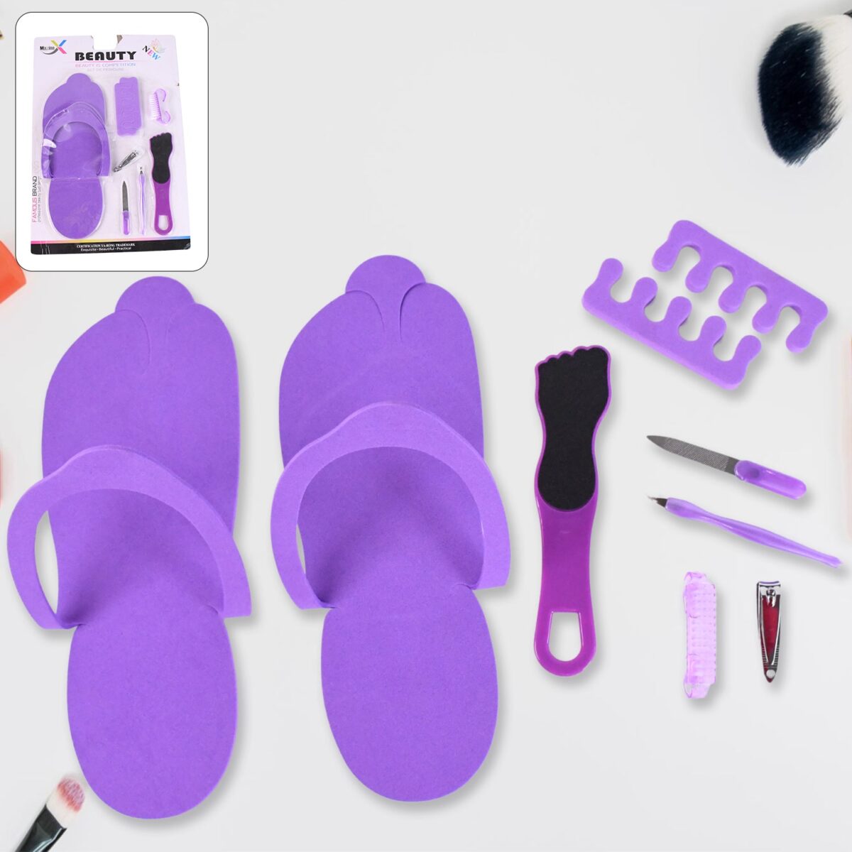 Personal Foot Care Tool Kit Pedicure Accessories Kit (9 Pcs Set) - Image 1