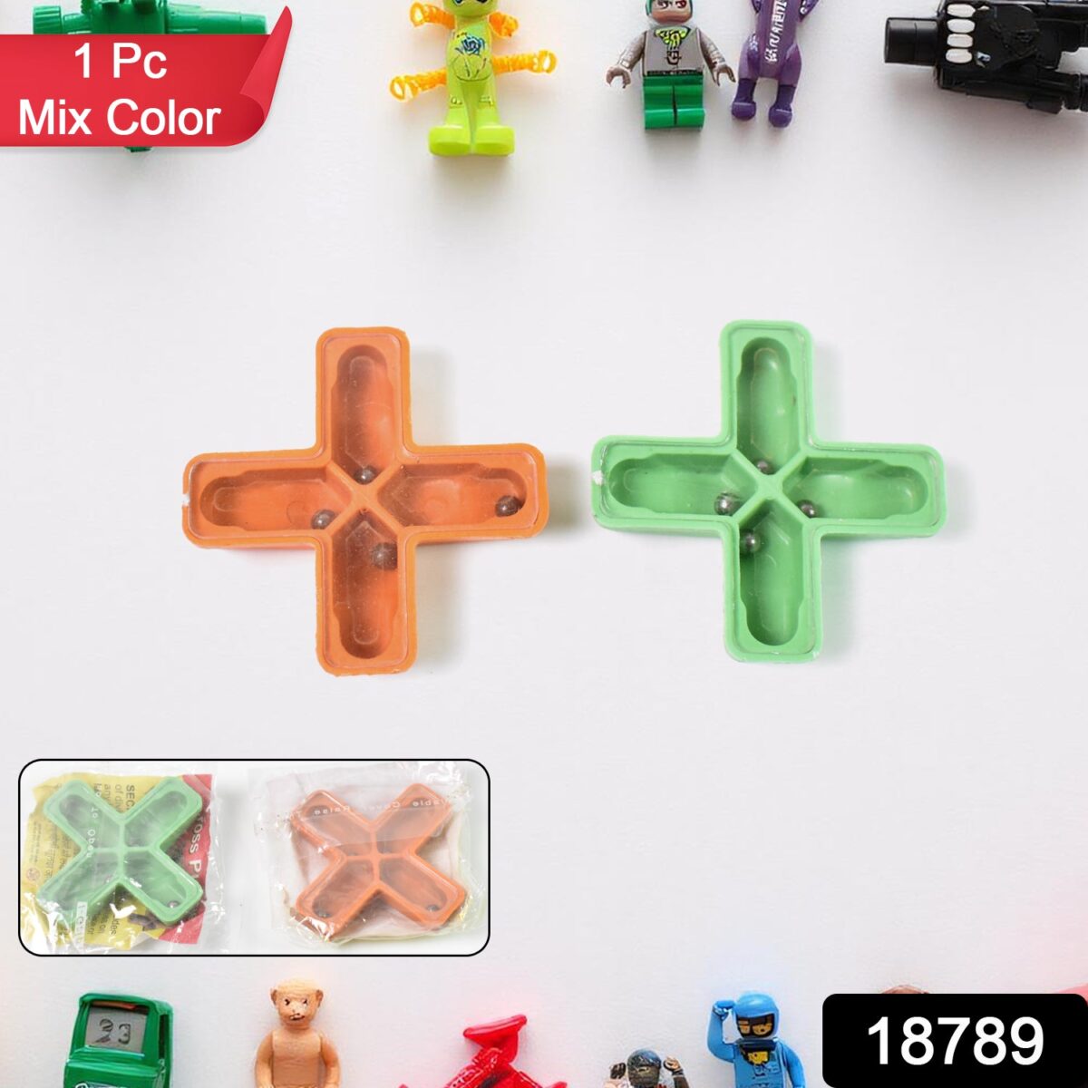 Magic Toys Magic Cross Magic Tricks Puzzle (1 Pc / Mix Color & Design) - Image 2