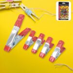 Metal Spring Clamps, Heavy Duty Spring Metal Clips Clamp  (5 Pcs Set)