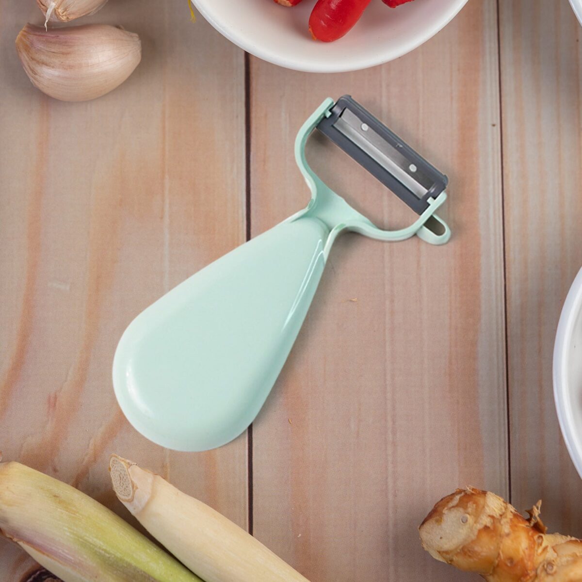 Apex Multipurpose Ginger Peeler with Stainless Steel Dual Blade - Image 1