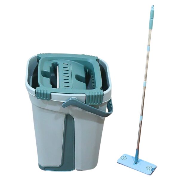 Scratch Cleaning Mop with 2 in 1 Self Clean Wash Dry Hands Free Flat Mop