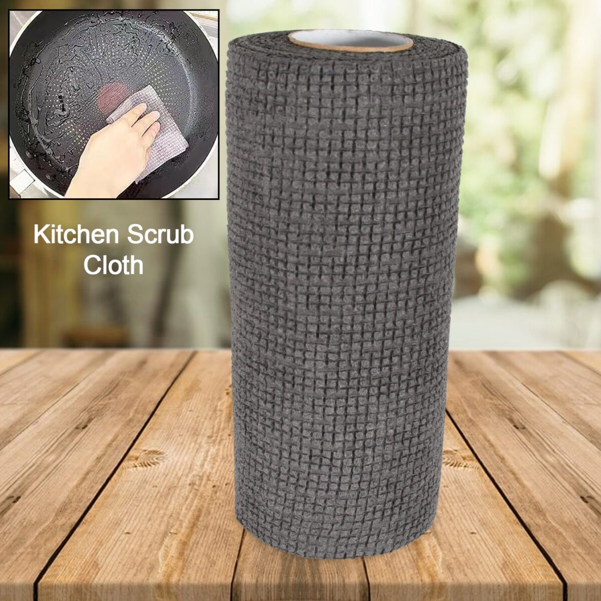 Durable Microfiber Kitchen Scrub Cloth Ã¢â‚¬â€œ Wear-Resistant & Multipurpose Cleaning Cloth (20Ãƒâ€”22cm, 1 Pc) - Image 1