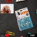 Transparent Rubber Vacuum Hangers for Bathroom, Kitchen, and Wall - Image 2