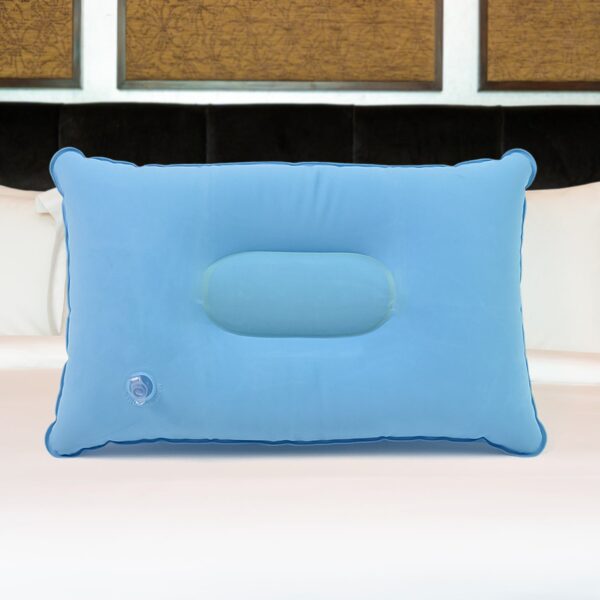 Comfortable Inflating Travel Pillow (34Ã—21 Cm / 1 Pc / Mix Color)