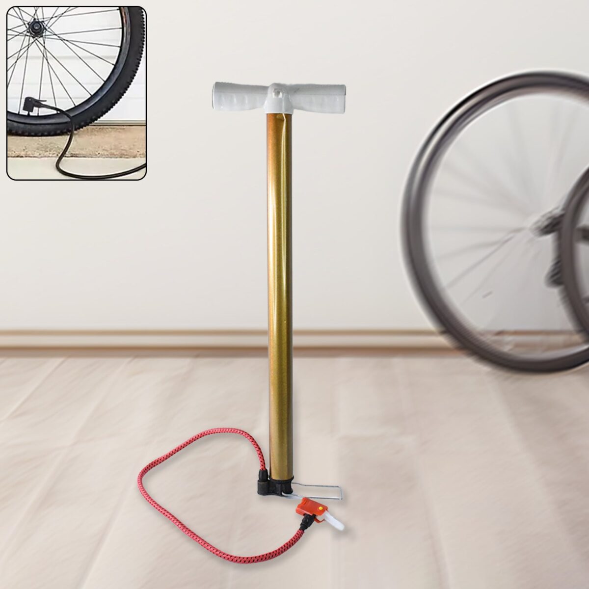 Strong Steel Air Pump (1 Pc / Mix Color) - Image 1