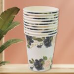 Disposable Paper Cups, Disposable Tea, Coffee Cups (10 Pcs Set / Mix Color & Design) - Image 3