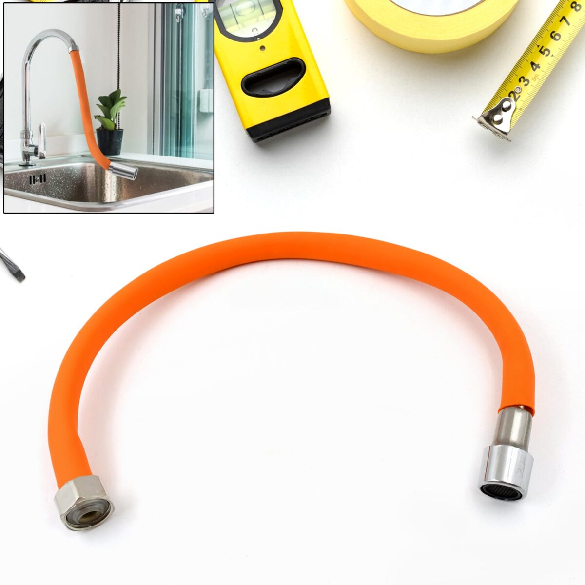 Flexible Water Tap Extender - 360Ã‚Â° Adjustable Foaming Extension Tube with Connector (46cm) - Image 1