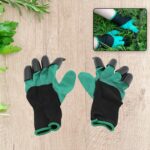 Heavy Duty Garden Gloves with Claws (Washable): 1 Pair (Mix Color) - Image 5