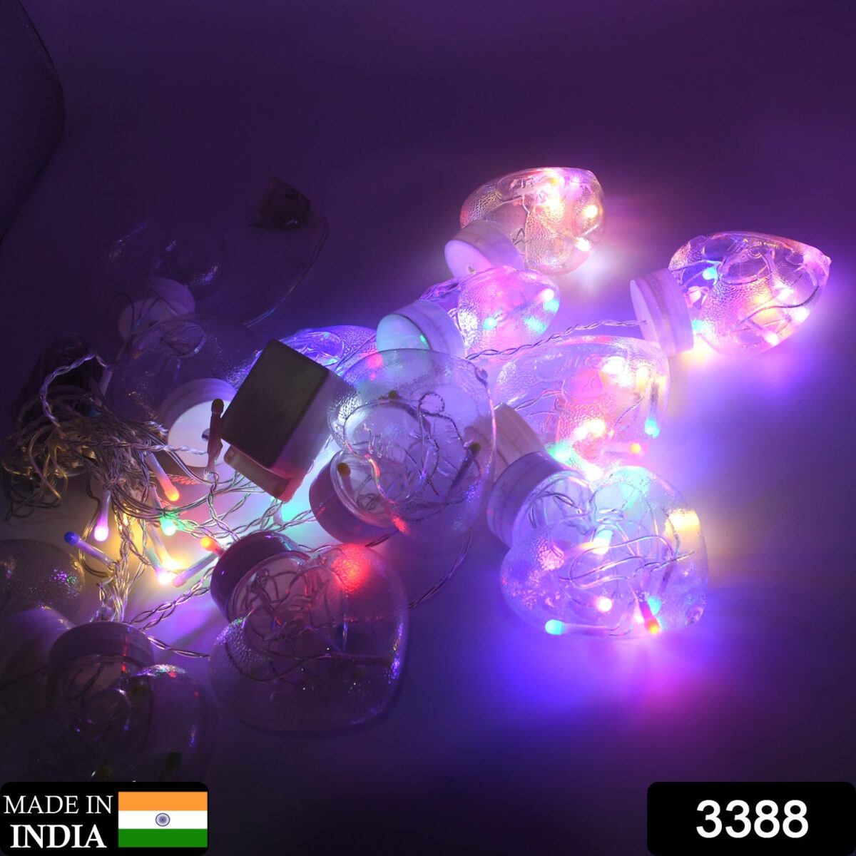 8 Feet 12 Wish Heart Ball String LED Lights With Color Box for Home Decoration, Diwali & Wedding LED Christmas Light Indoor and Outdoor Light ,Festival Decoration (Wishing Ball Multicolor) - Image 2