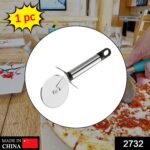 Stainless Steel Pizza Cutter, Pastry Cake Slicer, Sharp, Wheel Type - Image 2