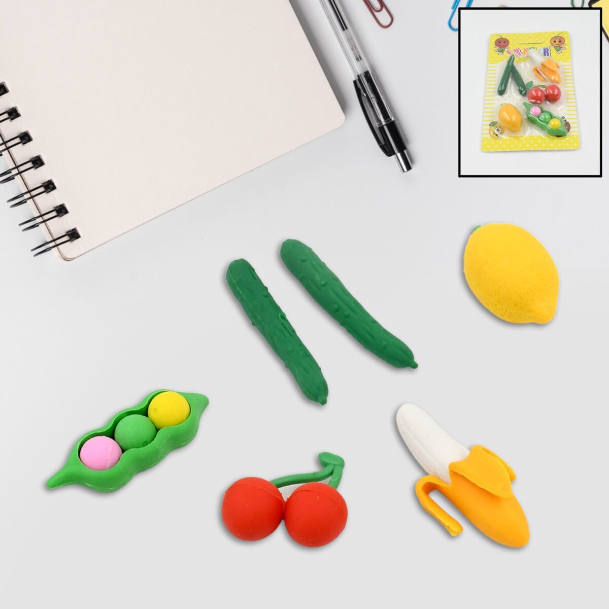 3D Mix Design Fancy & Colorful Erasers Ã¢â‚¬â€œ Cute Novelty Eraser Set for Kids & School Prize (1 Set) - Image 4