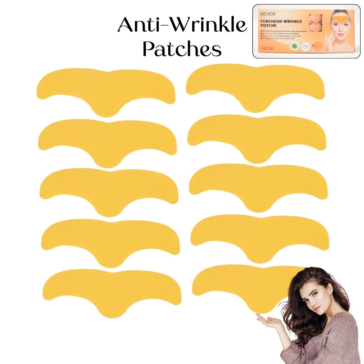 Forehead Wrinkle Patches, Face Wrinkle Patches (10 Pcs Set) - Image 3
