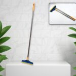 2 in 1 Cleaning Brush & Wiper , Long Handle Floor Brush, Rotatable Cleaning Brush for Bathroom, Kitchen, 120 Degree Triangular Rotating Brush Head with Wiper - Image 6