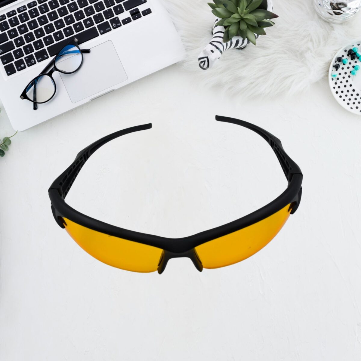 Night Driving Glasses With Anti Glare Scratch Resistant Coating Sunglasses (1 PC) - Image 1