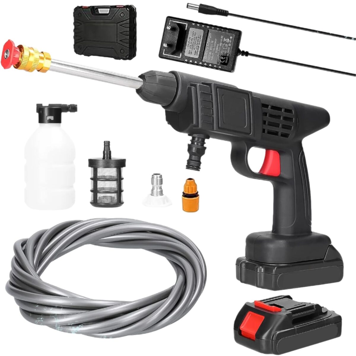 48V Car Washer Gun Wireless High Pressure Washer Water Spray Gun, Car washing Kit - Image 1