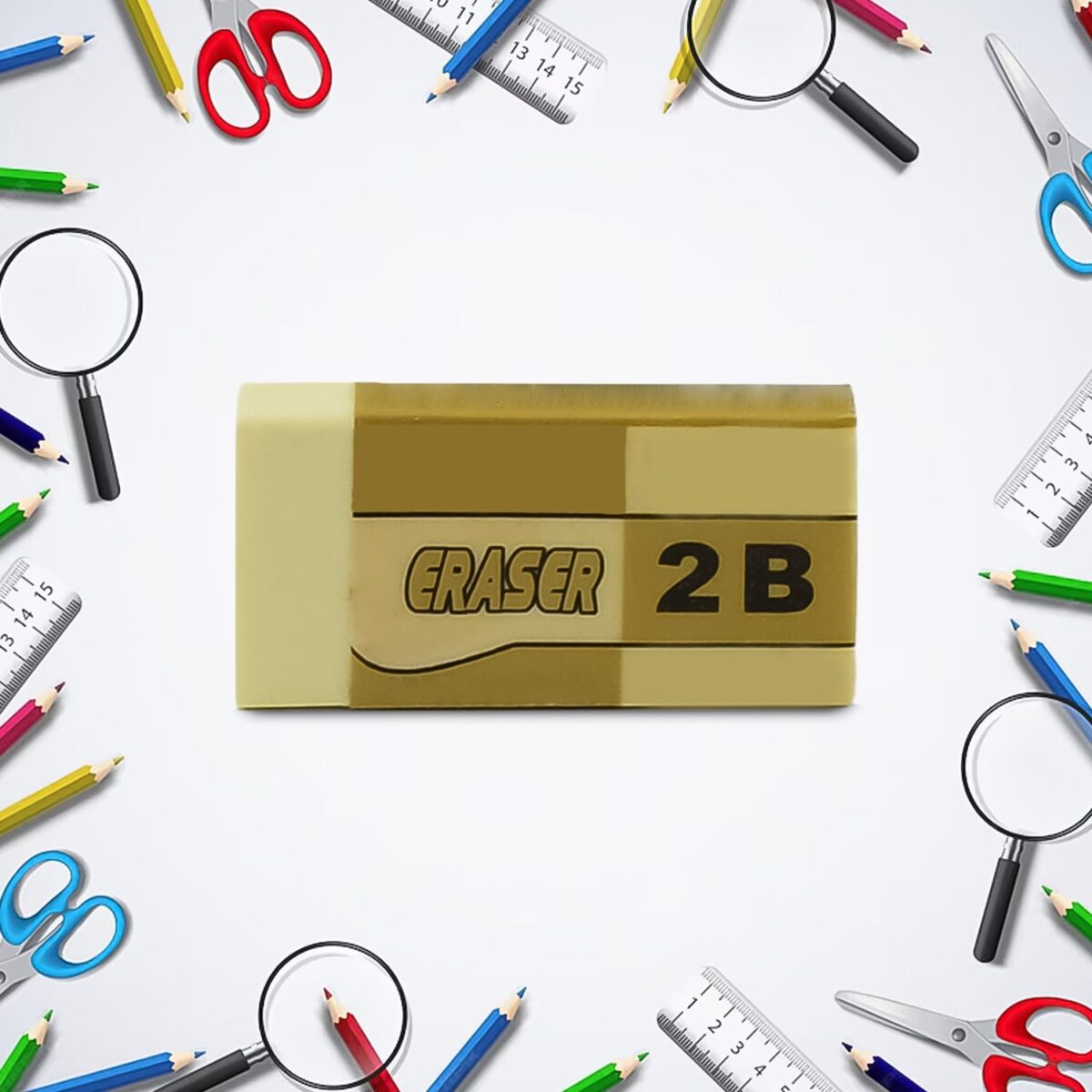 Fancy & Stylish Eraser (1 Pc / Mix Design) - Image 1
